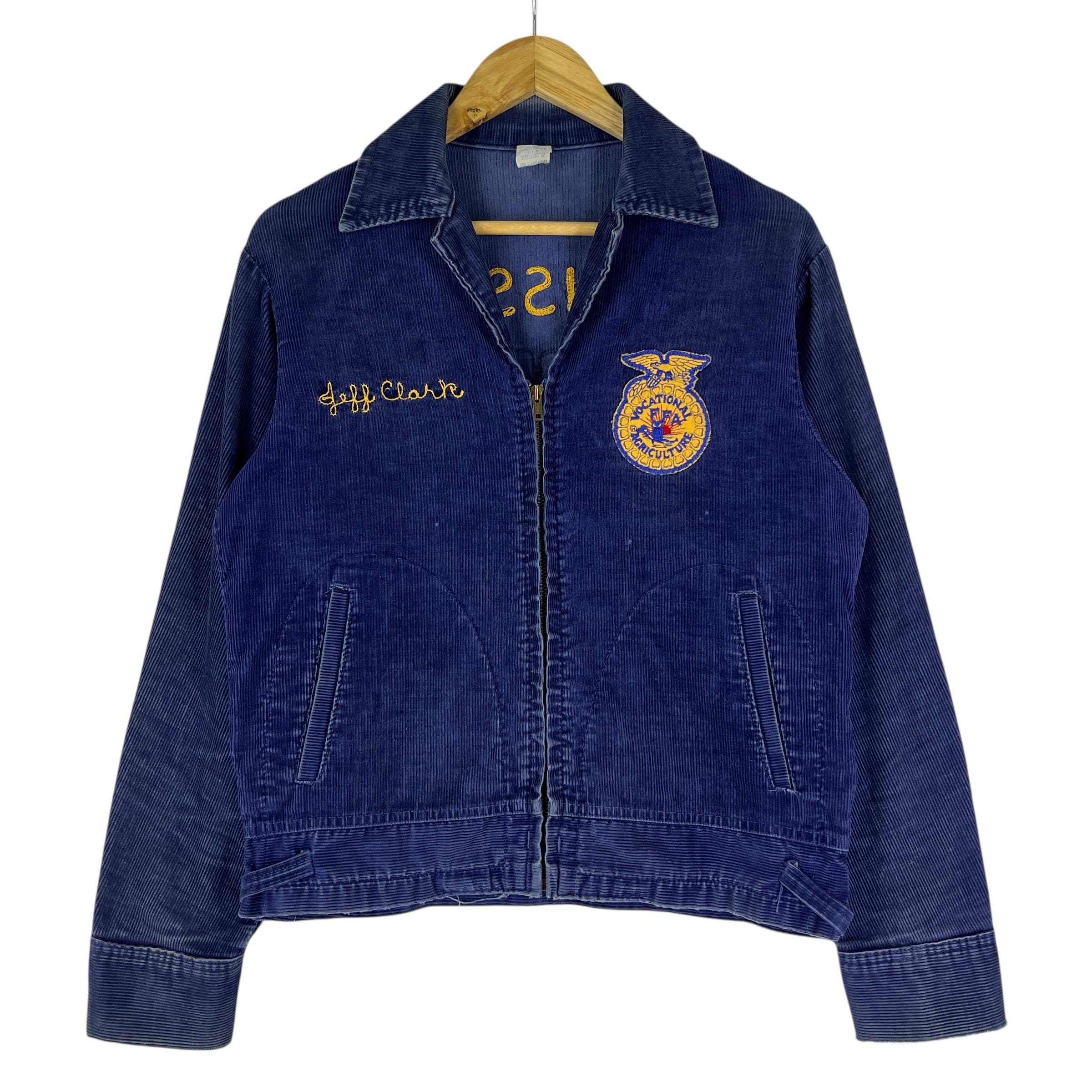 60s Vintage FFA Vacational Agriculture Corduroy Jacket - Size 38