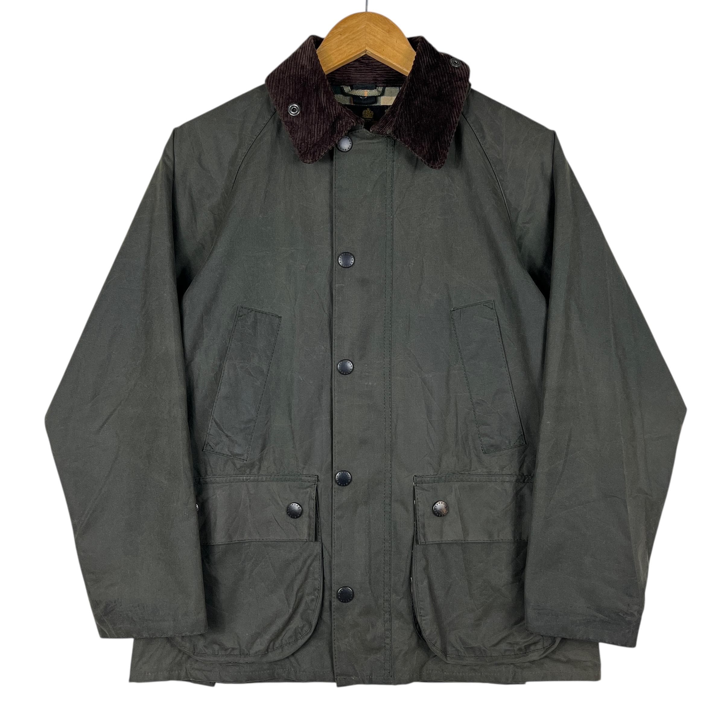 Vintage Barbour Bedale Jacket Made in England - Size S / Detail at 