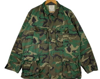 Vintage BDU-jas (Battle Dress Uniform) van het Amerikaanse leger