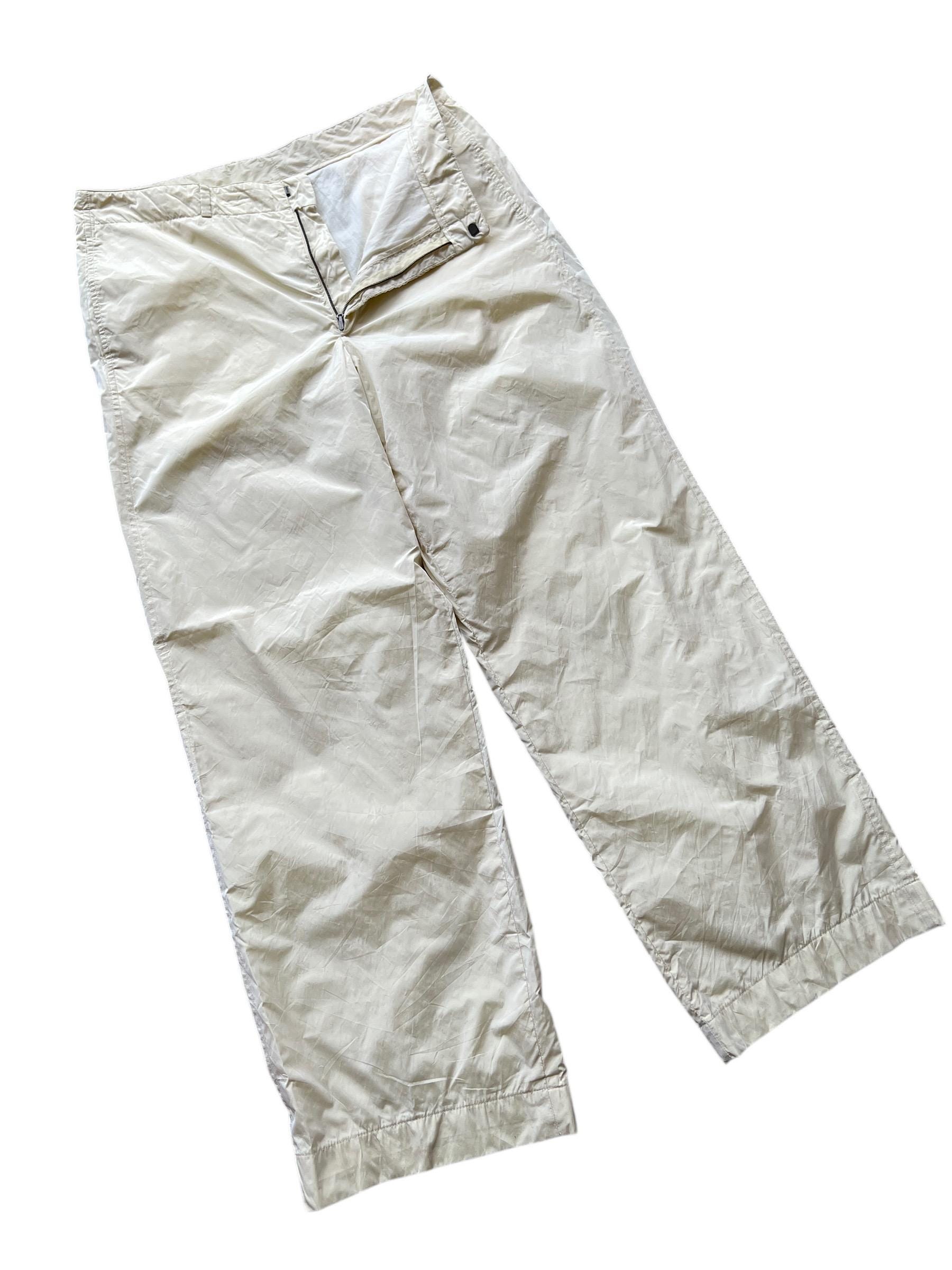 Jil Sander Silk Nylon Trousers - Raf Simons Collection - Size 35