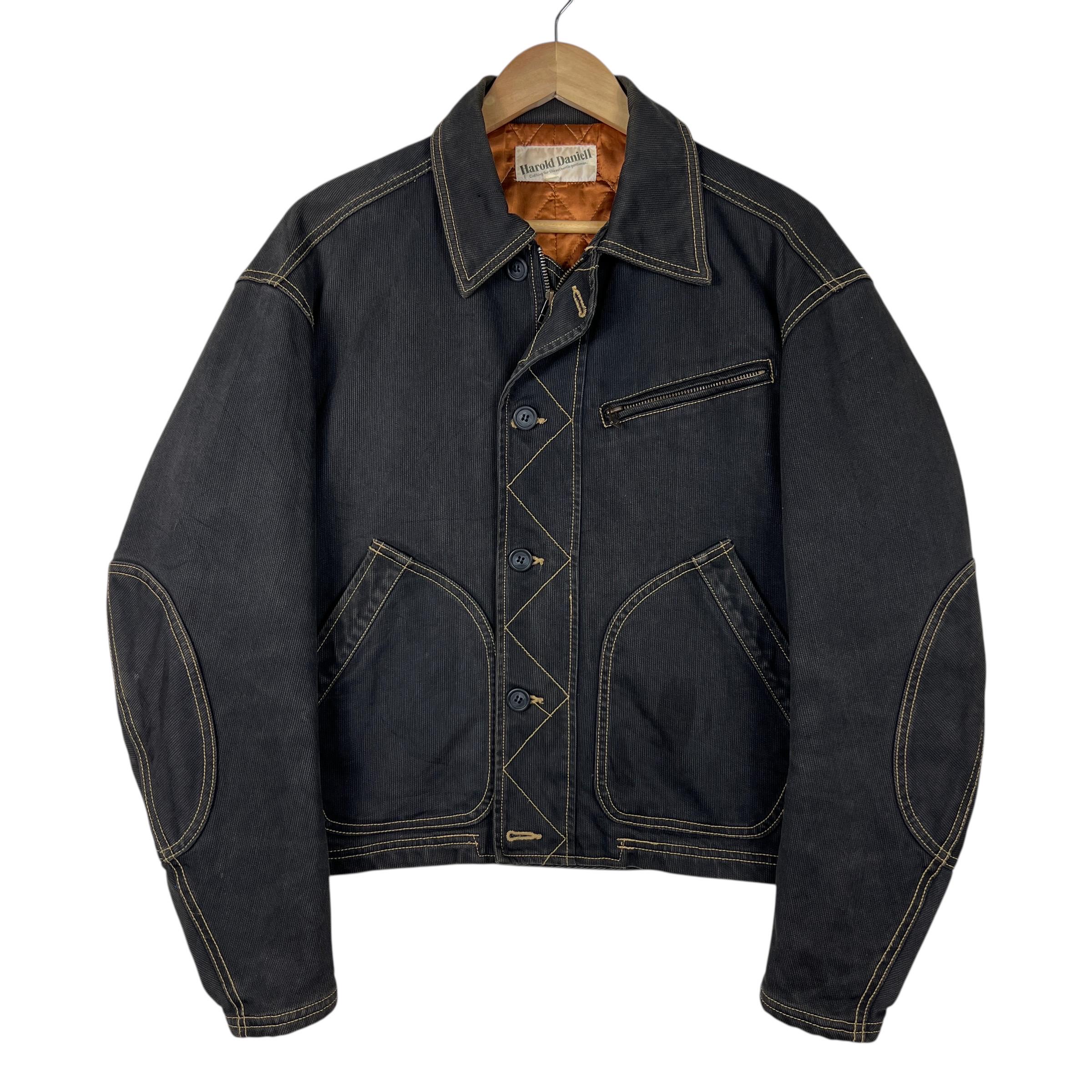Vintage Harold Daniell Denim Jacket – Contrast Stitch Rider, Made