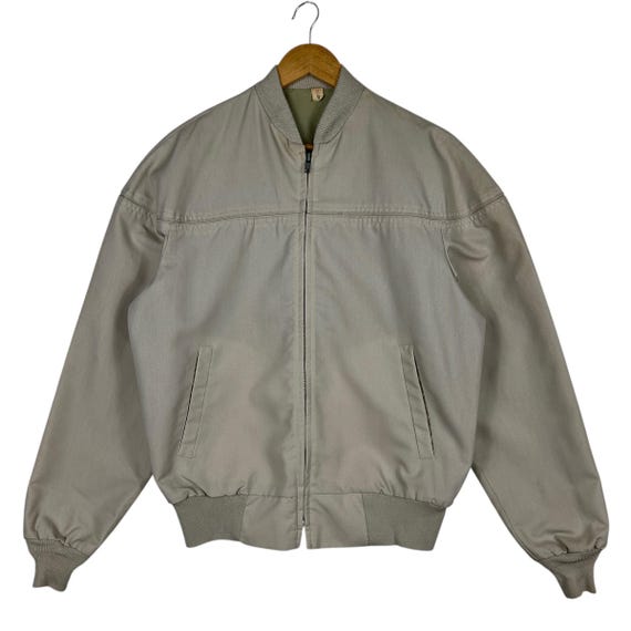 Vintage Biege Usa Bomber Jacket Made in Usa - Size M - Etsy Australia