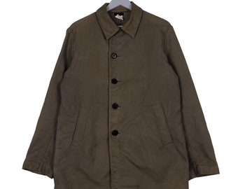 Vintage Vétra French Workwear Jacket | Black Cotton Chore Coat