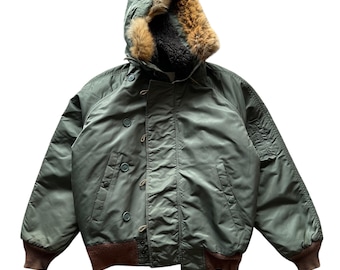 Vintage Alpha Industries Flying Man's Heavy N-2B Bomber Hoodie
