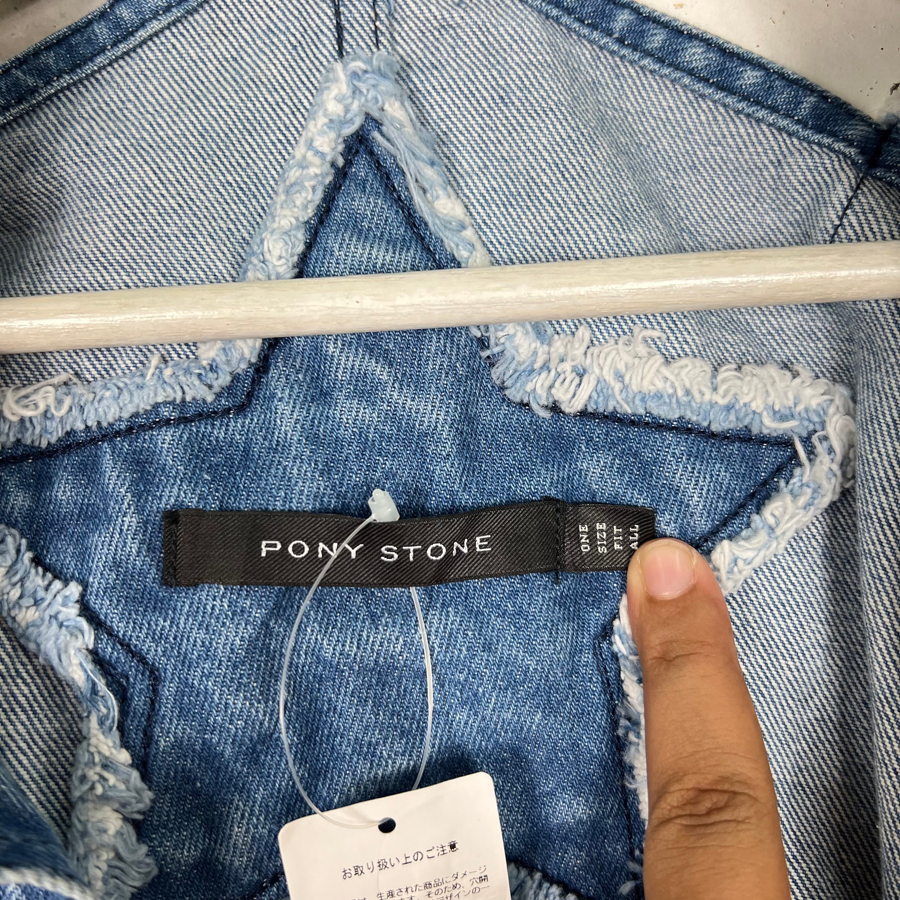 PONY STONE デニムジャケット　ハート PONY STONE デニムジャケット ハート PONY STONE デニム
