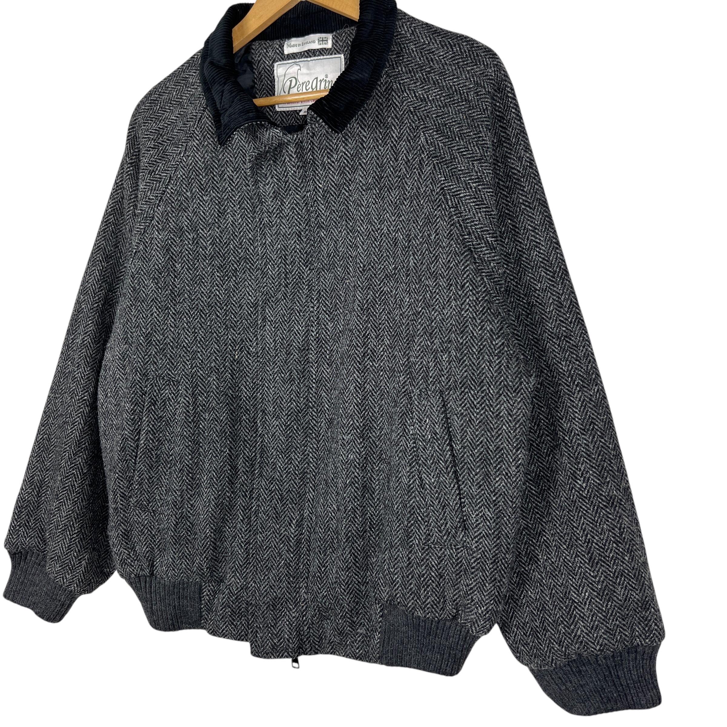 Vintage Harris Tweed X Peregrine Harringbone Bomber Jacket Vintage Harris Tweed X Peregrine Harringbone Bomber Jacket