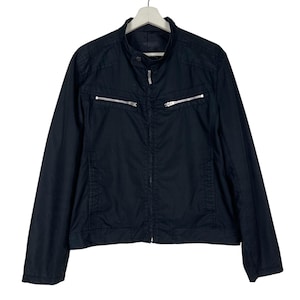 Pick japanese brand comme ca ism moto rider zipper cotton jacket