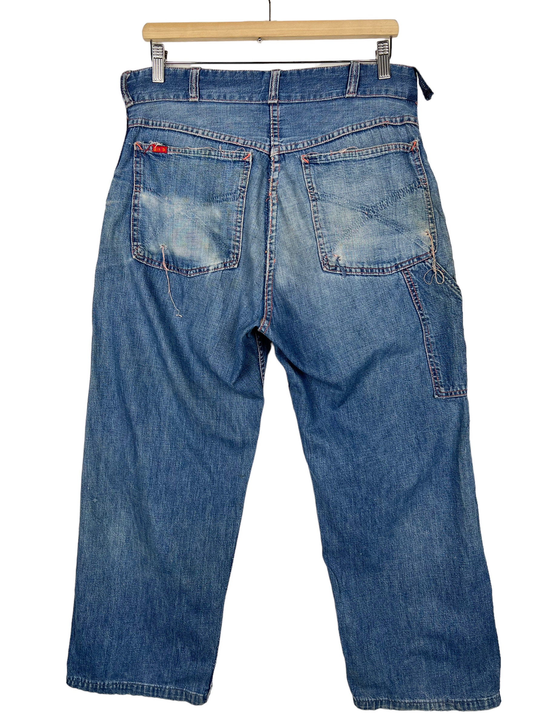 Rare Vintage 60s Big Smith Work Denim Pants - Etsy