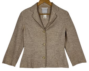 Pick" Celine Finition Main Biege Jacket Made In France / Size 38