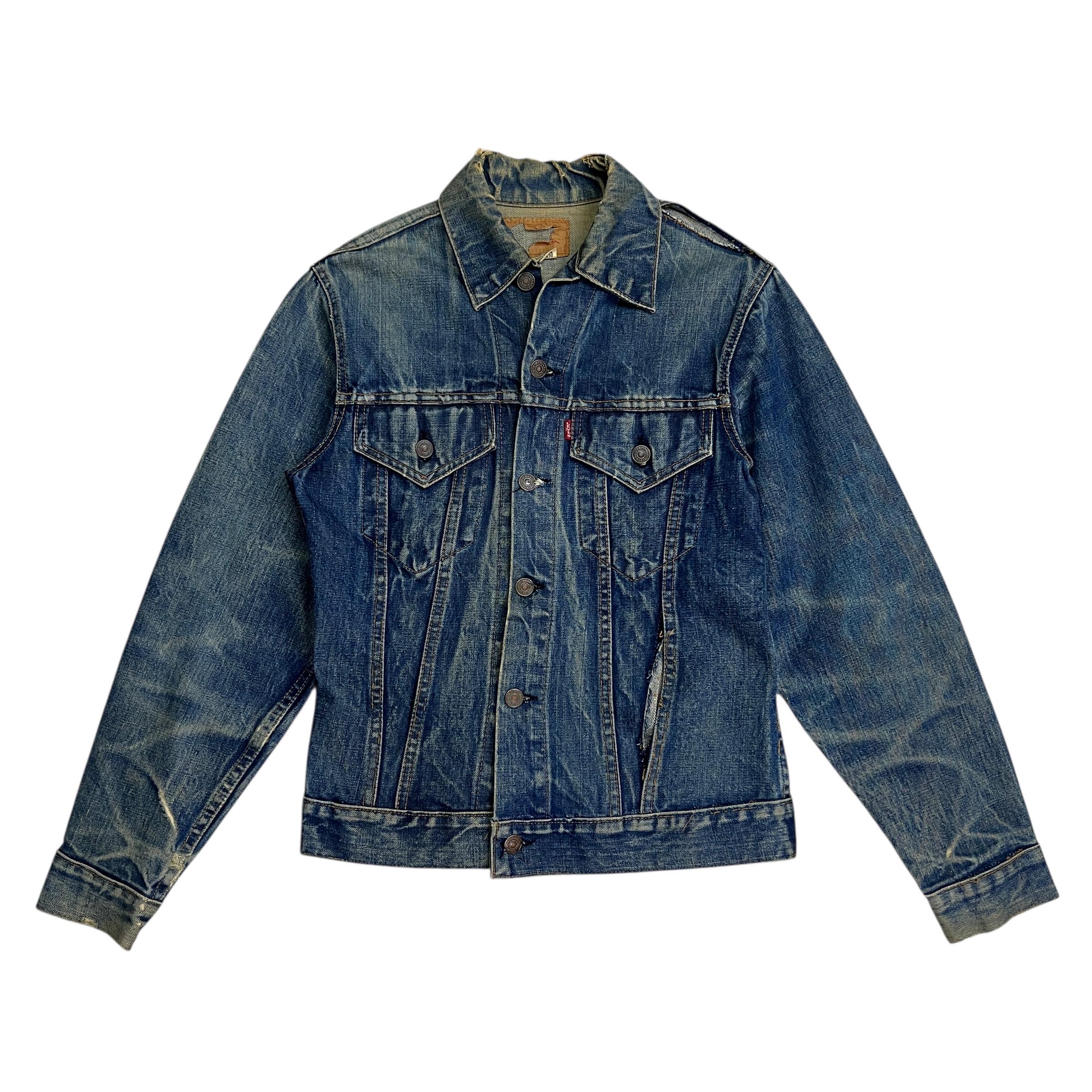 Vintage 60s-70s Levis Capital E Denim Trucker Jacket – Made in USA 