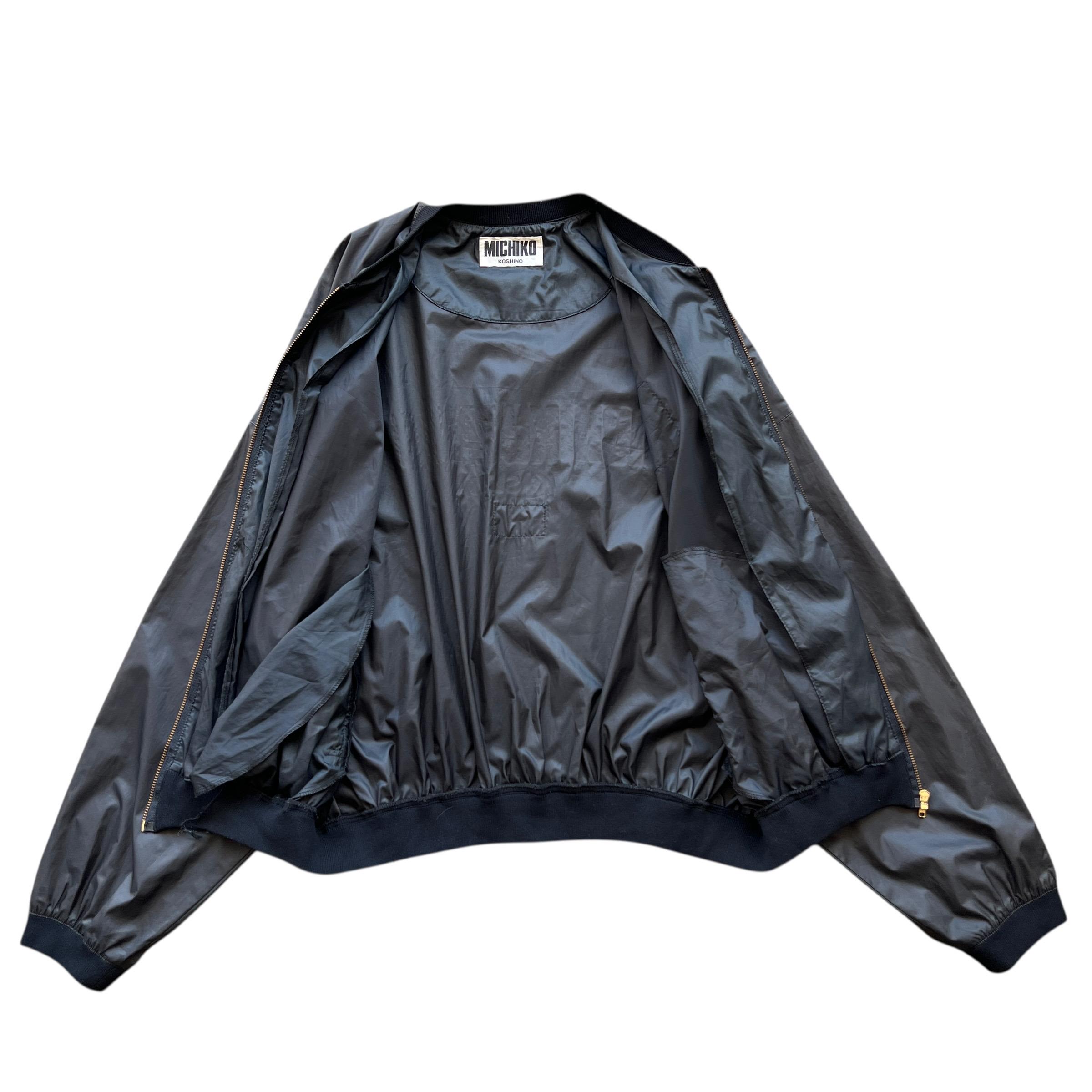 Rare Vintage Michiko Koshino London Nylon Light Bomber Jacket 