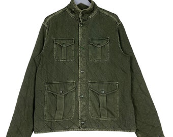 ポロ ラルフローレン ミリタリー フィールドジャケット カーキ 【Mサイズ相当】 POLO RALPH LAUREN（ポロ・ラルフローレン） ポロ ラルフローレン