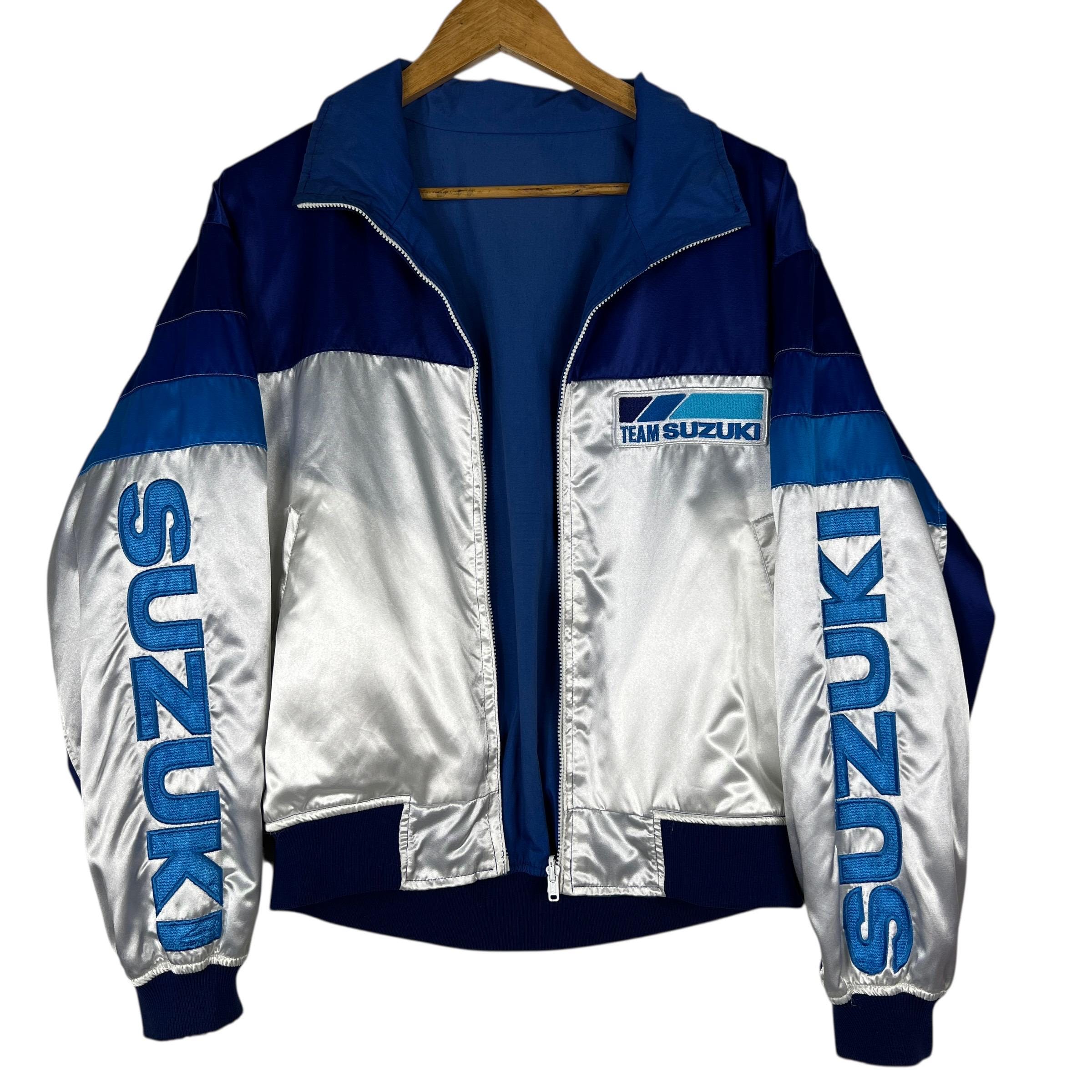 Vintage Suzuki Racing Team Reversible Bomber Jacket Made in Japan