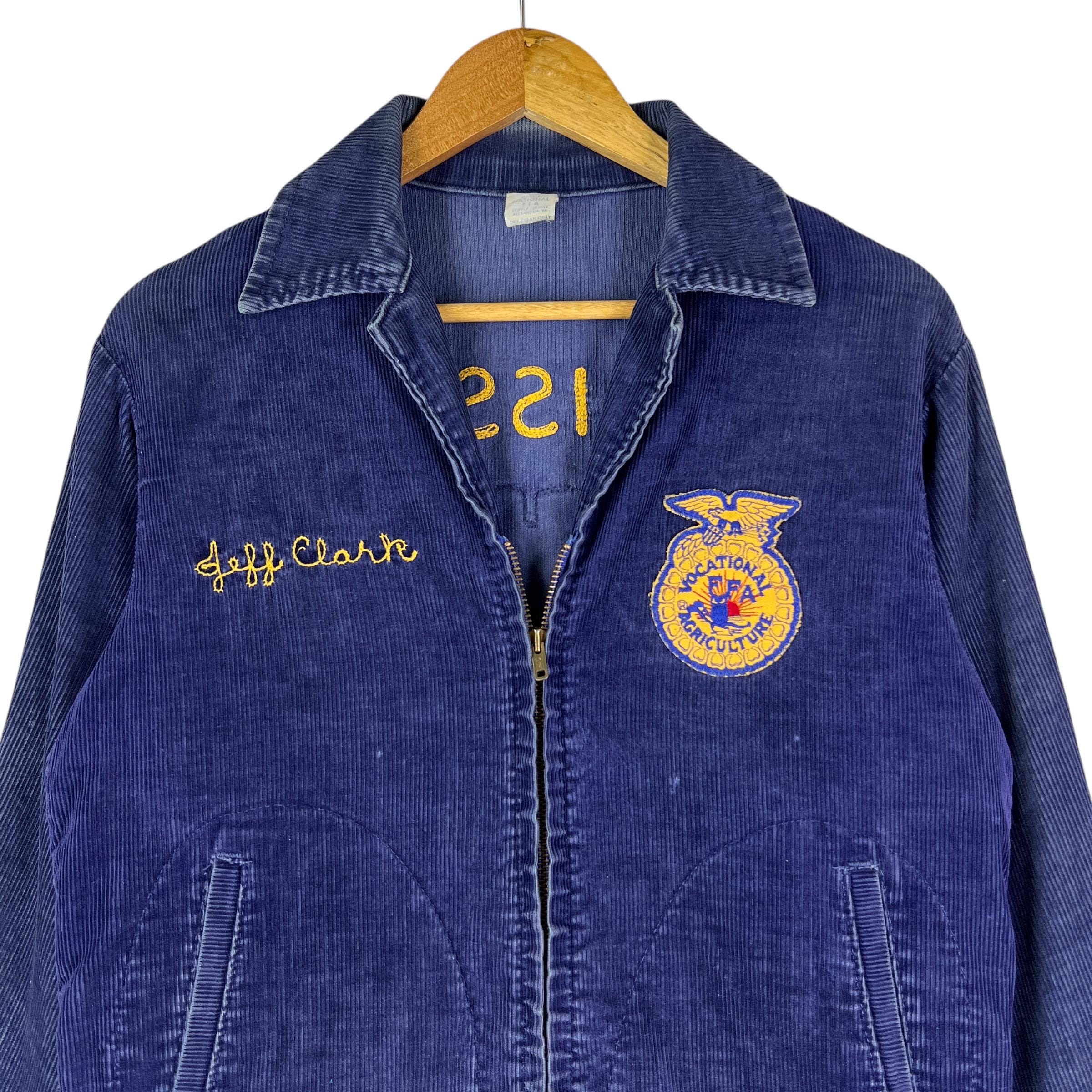 60s Vintage FFA Vacational Agriculture Corduroy Jacket - Size 38