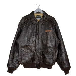 Vintage 70's Avirex Type A-2 Leather Bomber Jacket Avirex Vintage 70's Avirex Type A-2 Leather Bomber Jacket Avirex