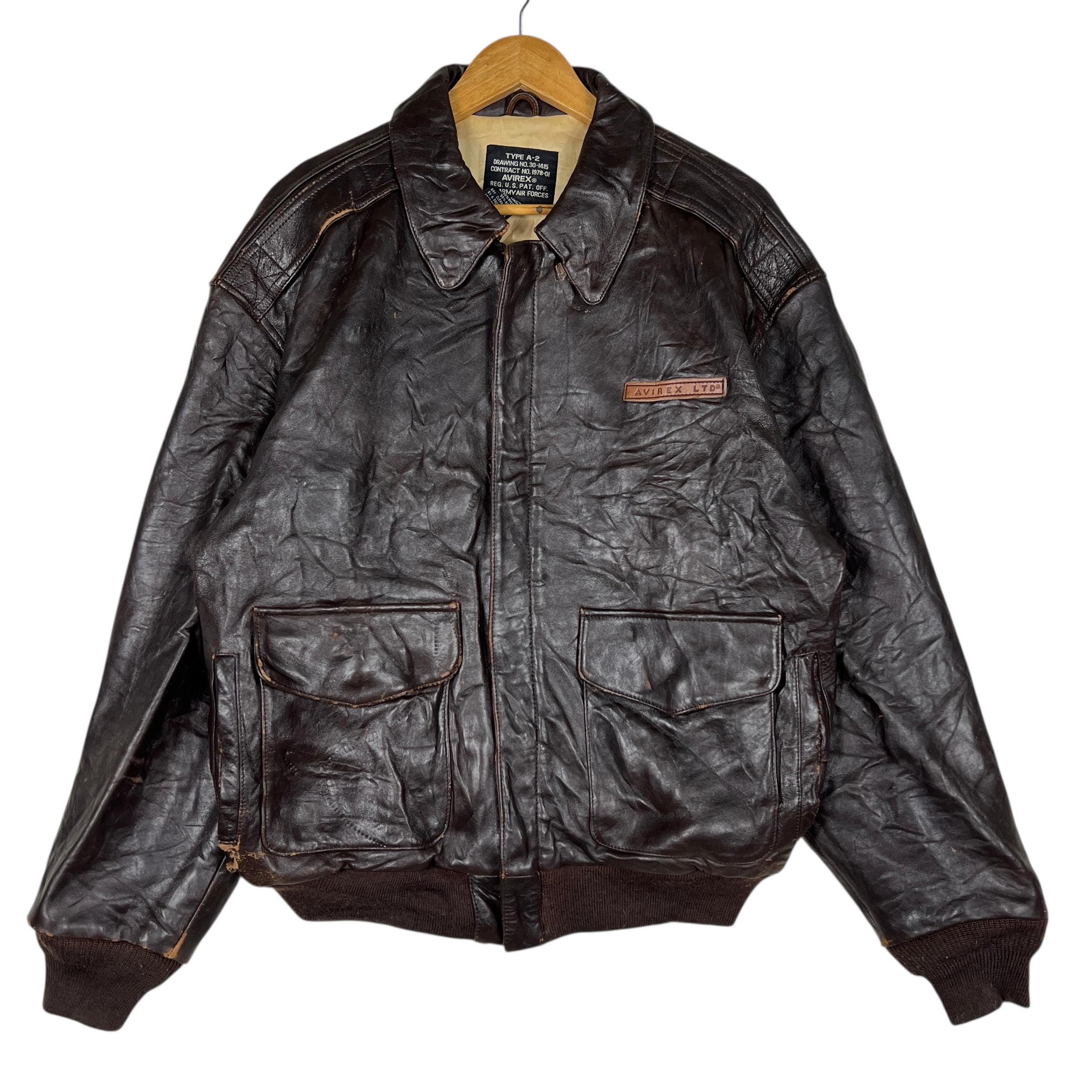 Rare Vintage Avirex Type A-2 Leather Jacket - Size M - Etsy