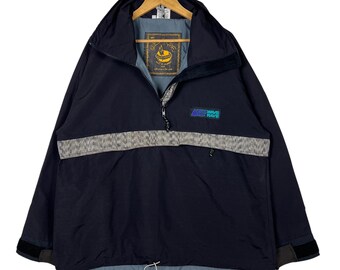 90s Vintage Wave Rave Anorak Jacket - Made in USA - Size Medium - Etsy