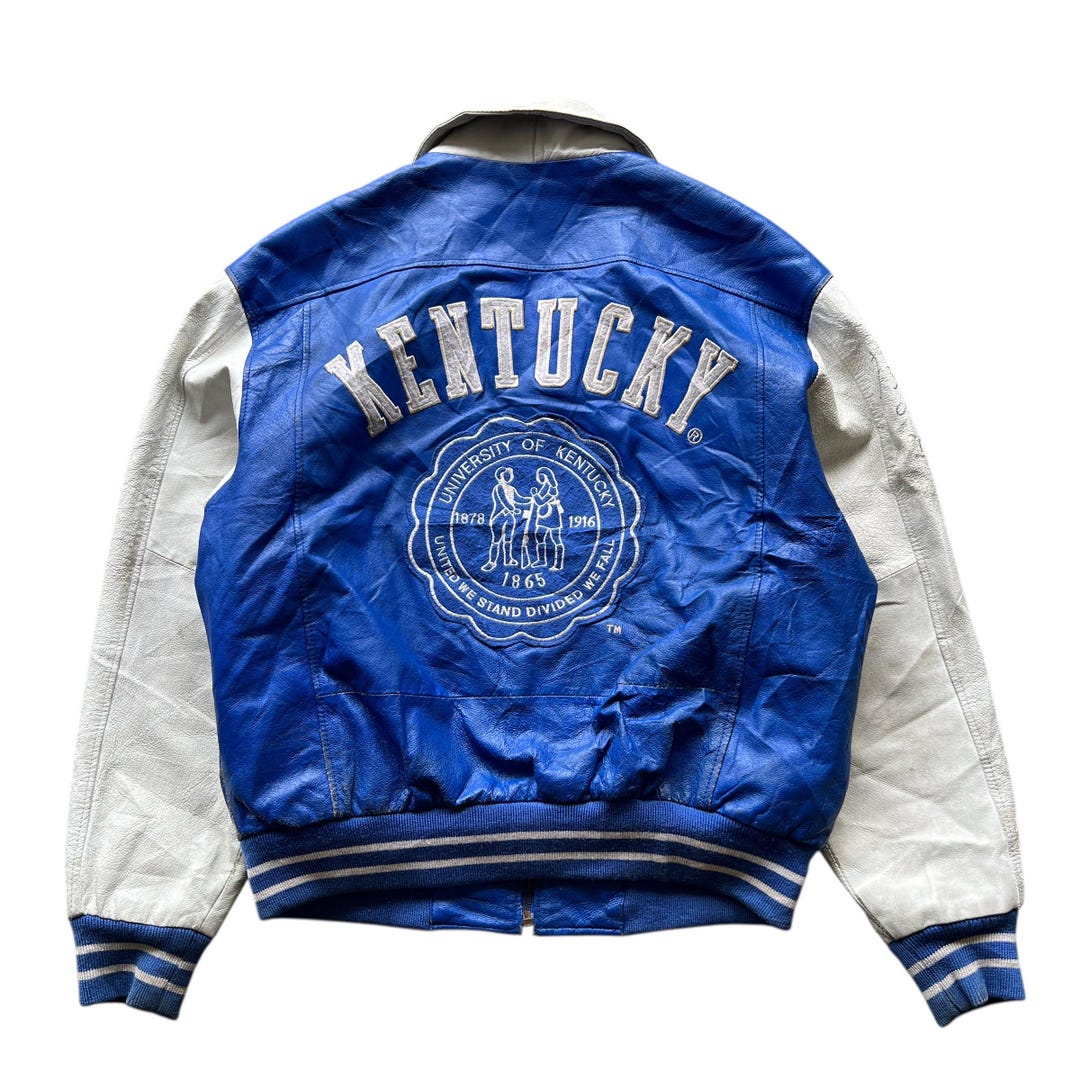 Vintage All-leather Kentucky Wildcats Varsity Jacket - Etsy Israel