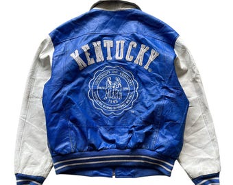 Vintage all-leather Kentucky Wildcats varsity jacket