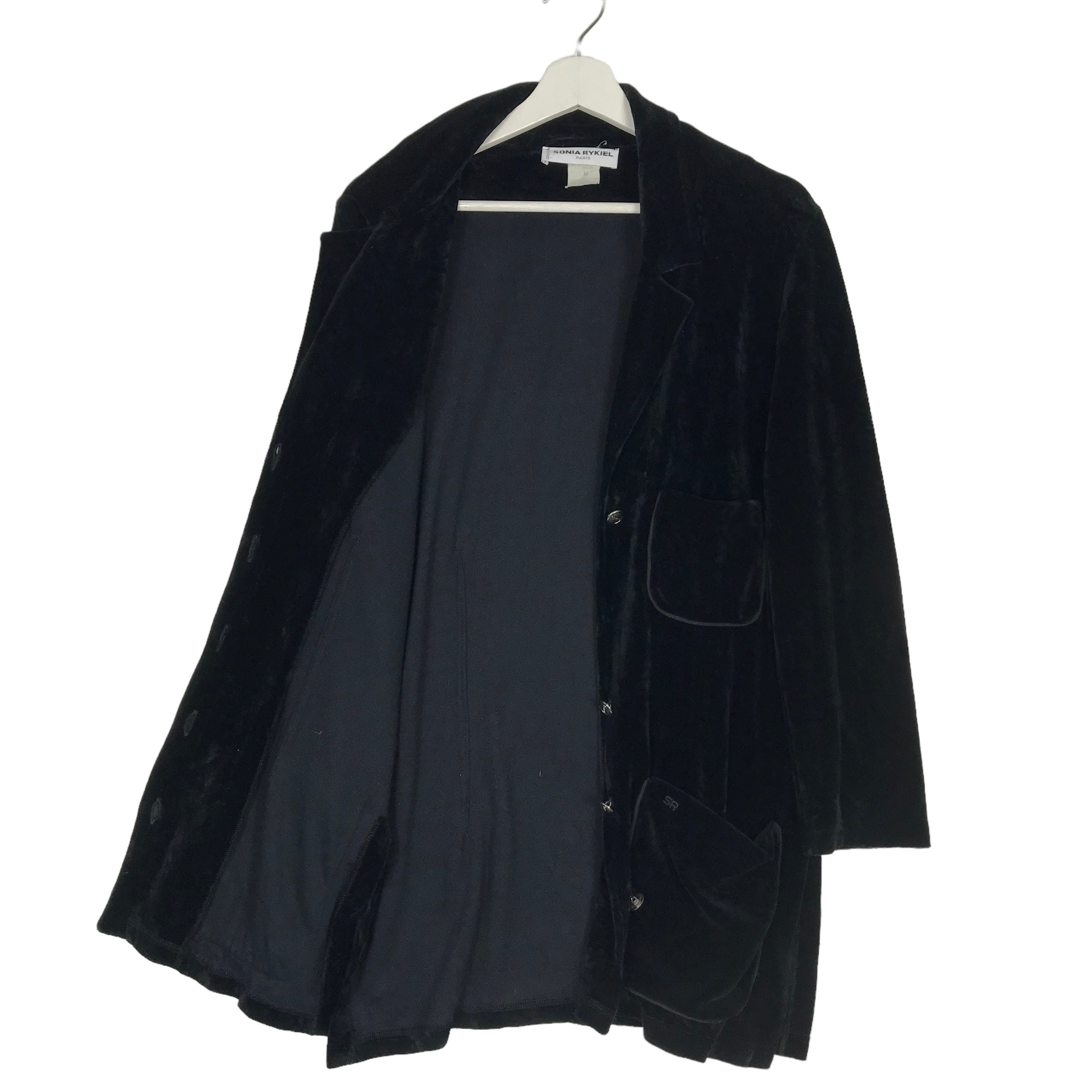 SONIA RYKIELコレクション　ブラックベルベットコート 44 il_fullxfull.5192260904_obbc.jpg