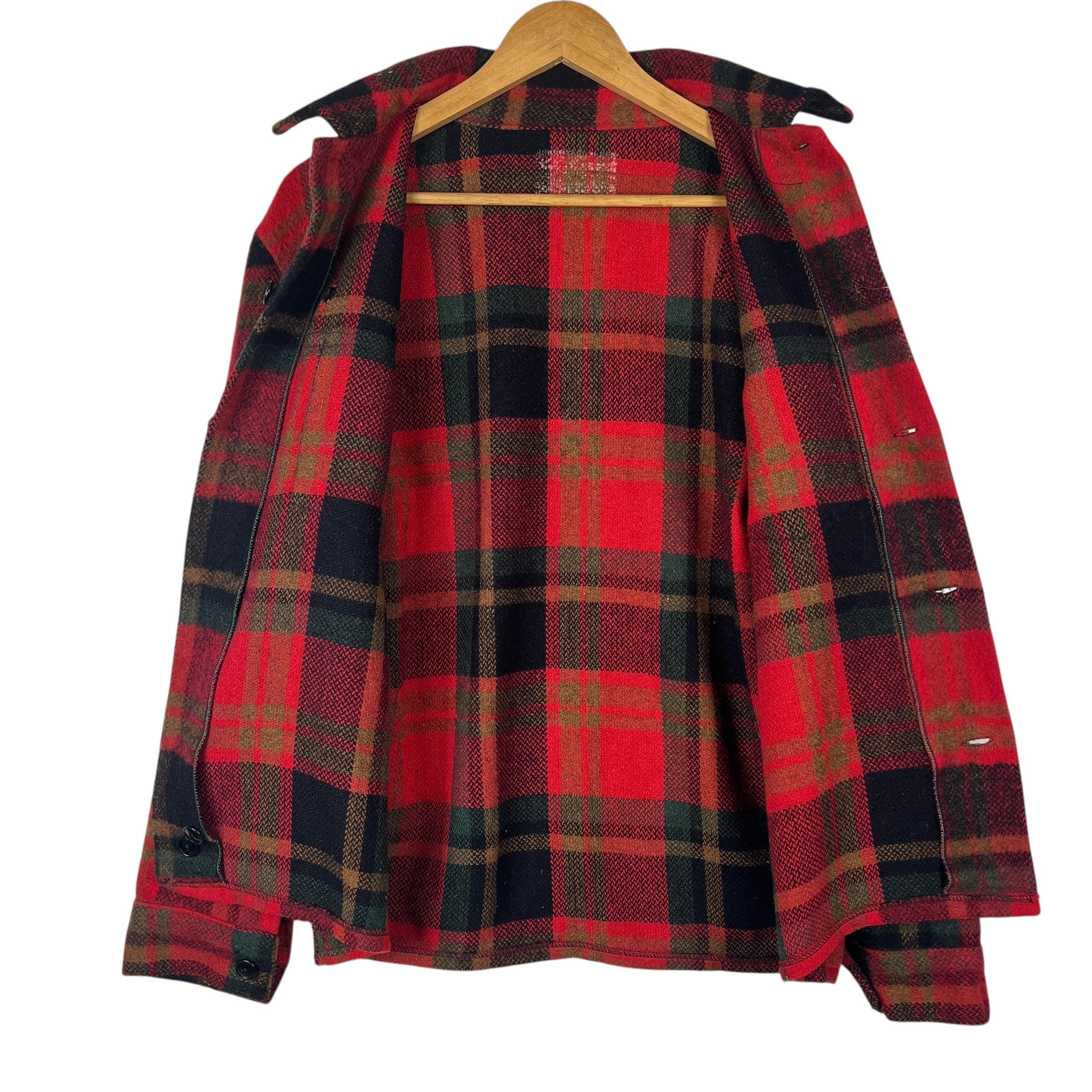 Vintage 50s Buffalo Plaid Check Cpo Jacket - Etsy