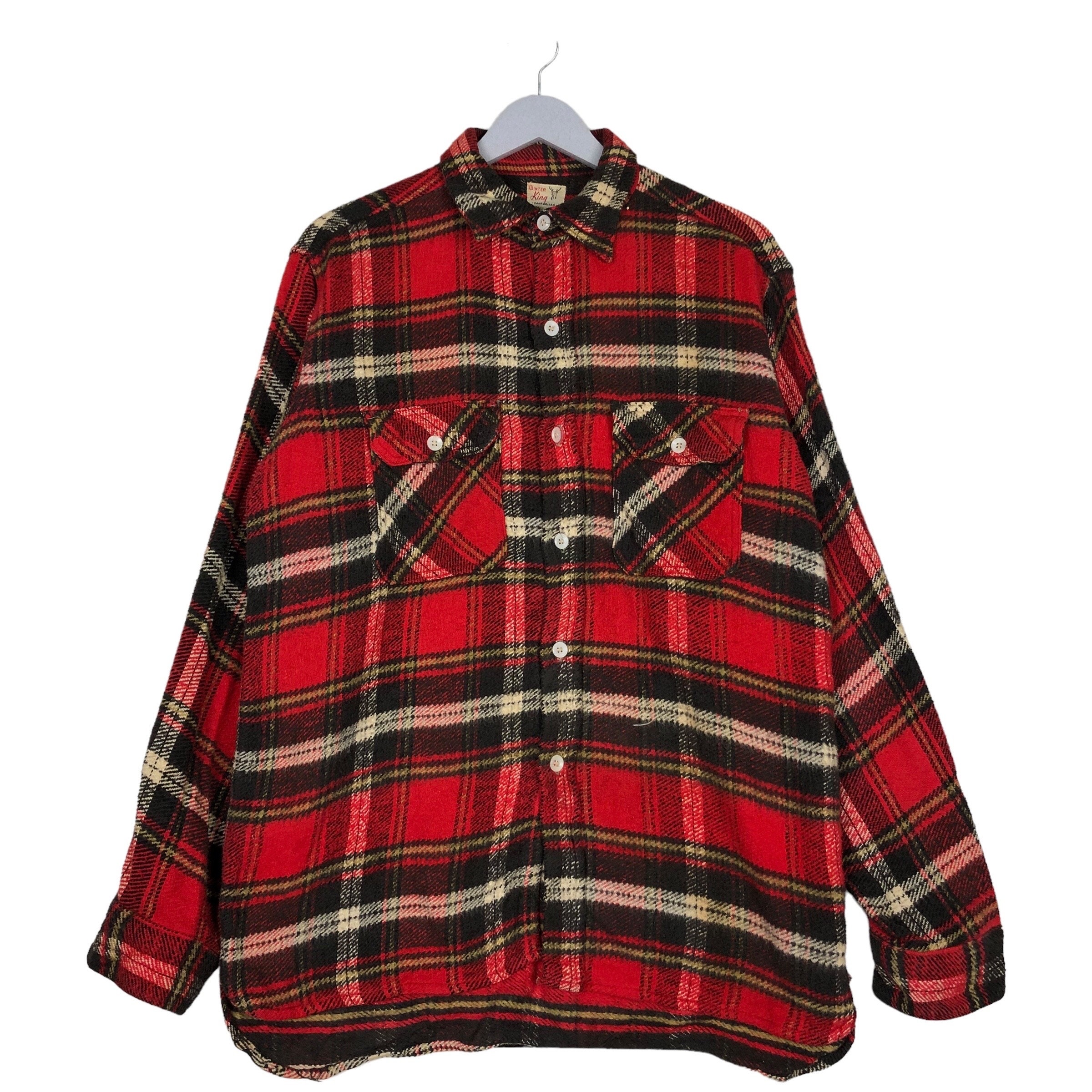 60's WINTER KING FLANNEL SHIRT