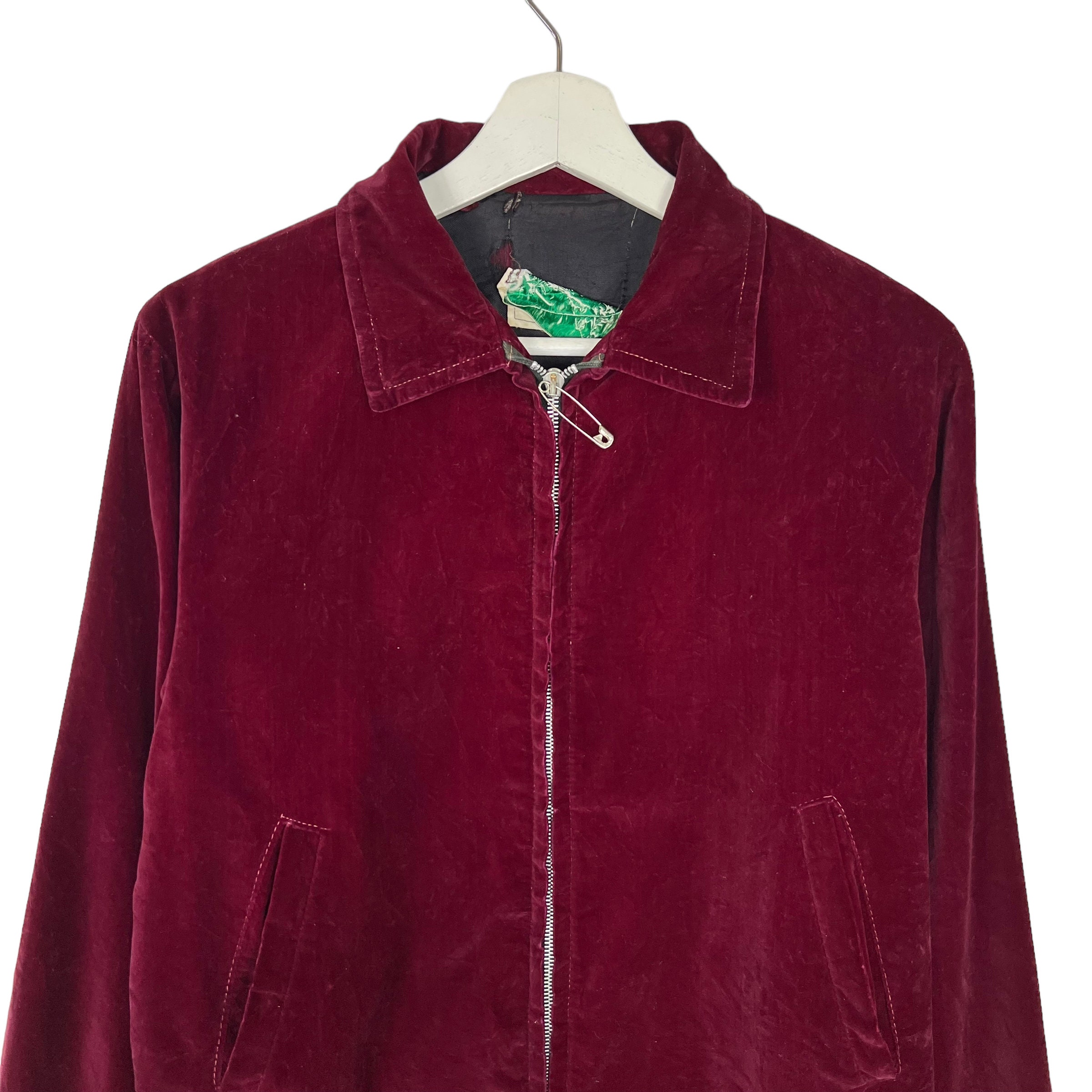 60’s unknown blouson jacket 襤褸 Vintage 60s Velvet Blouson Jacket - Etsy