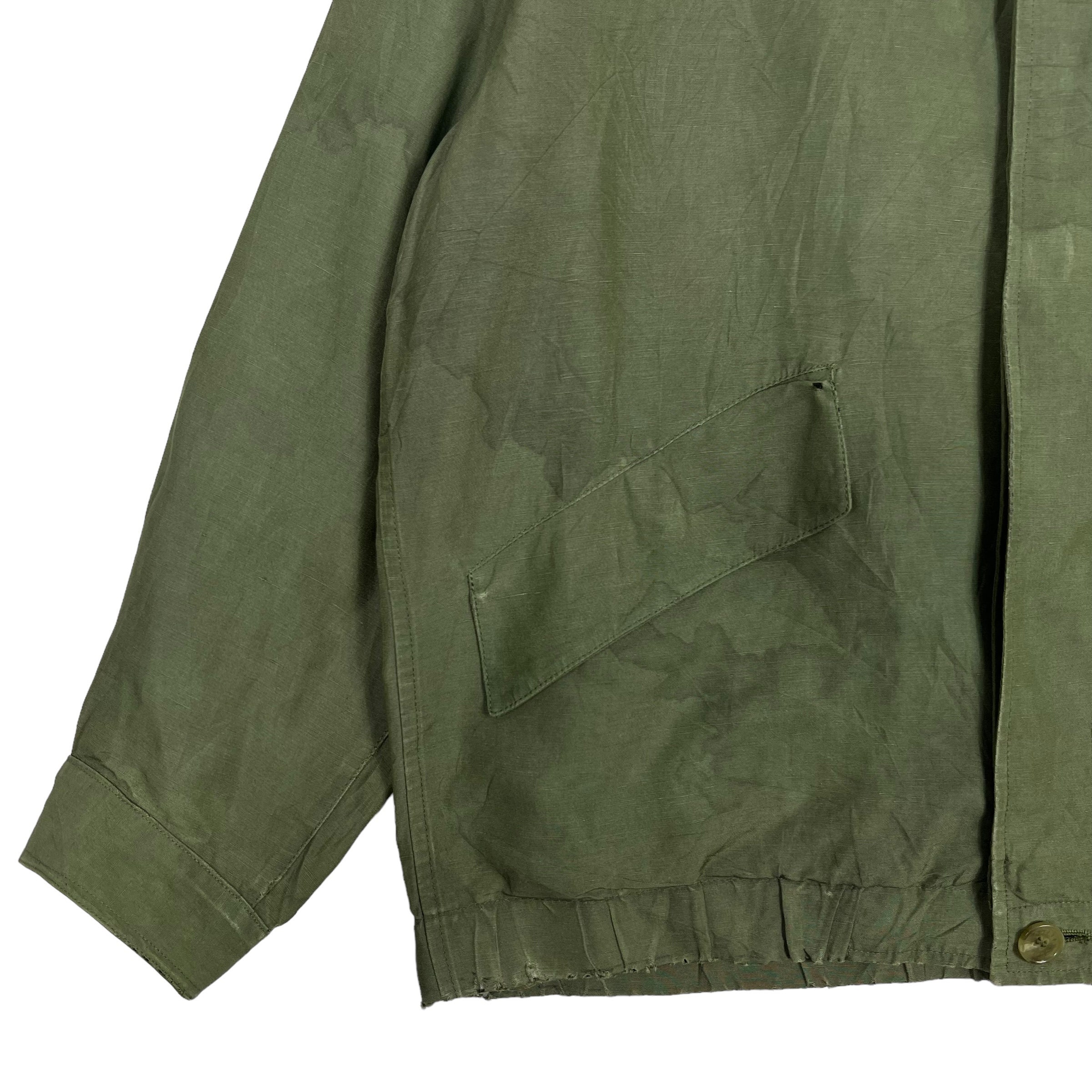 ジャケット・アウター 90s dunhill linen jacket ma-1 italy made 90s dunhill linen jacket ma-1 italy made