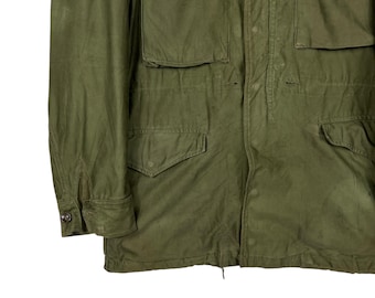 50s Vintage M-51 Field Military Jacket Us Army Conmar Zipper