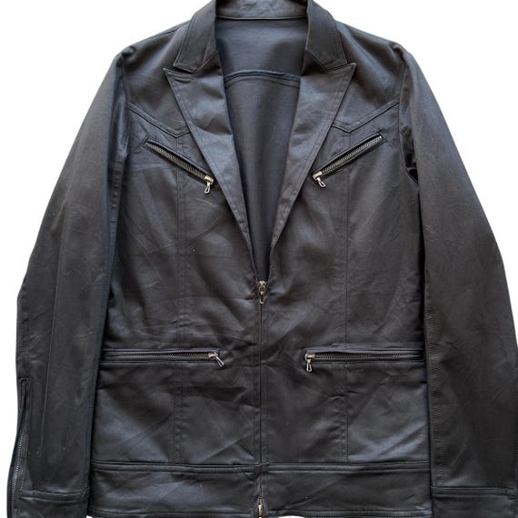 Pick" Japanese Avant Garde ' Shellac ' Multi Zipp… - image 2