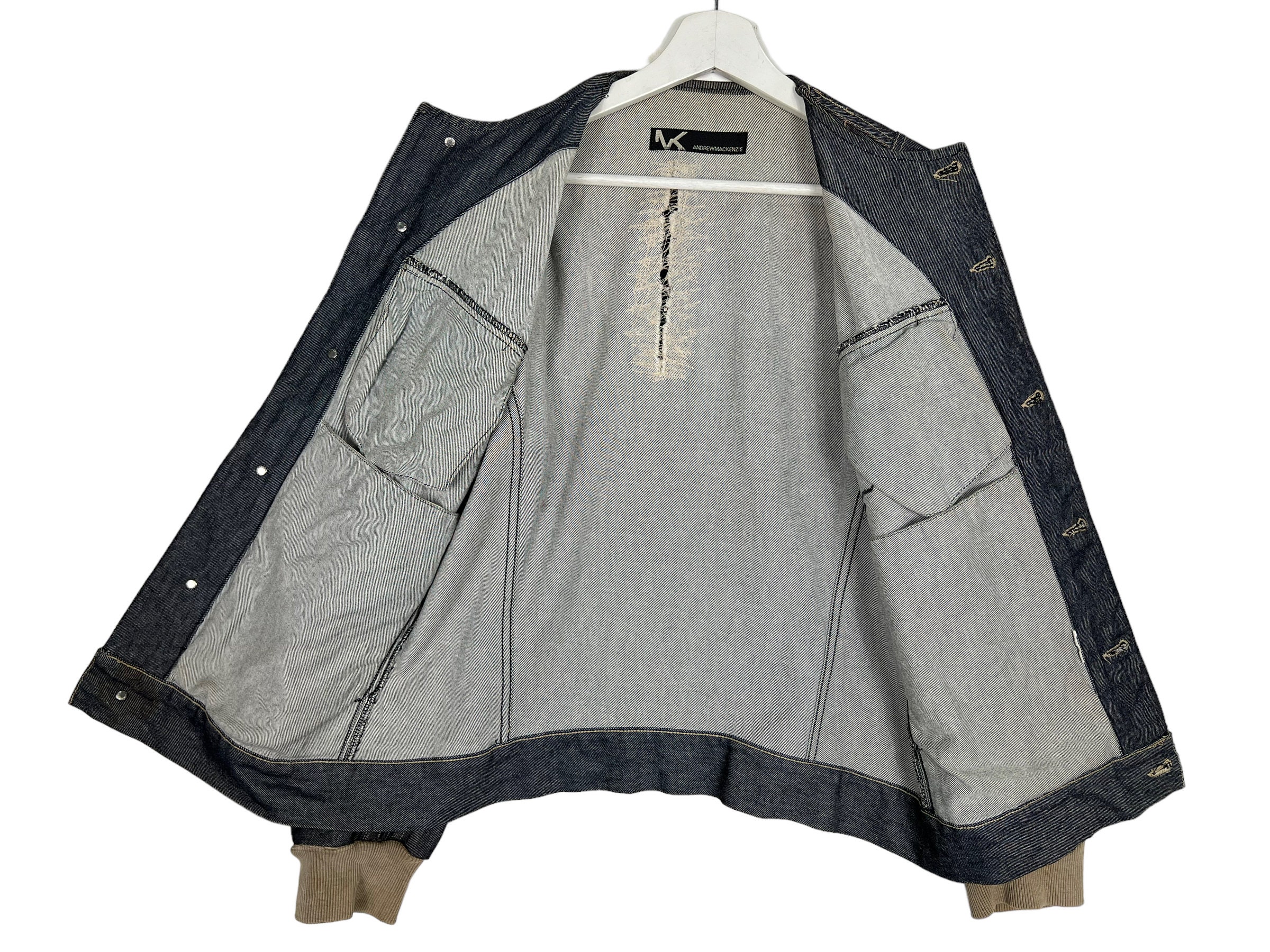 Andrew Mackenzie Dyed Splash Denim Jacket Size L Japanese