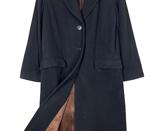 Vintage Agnes B Wool Overcoat - Made in Slovakia - Size 38