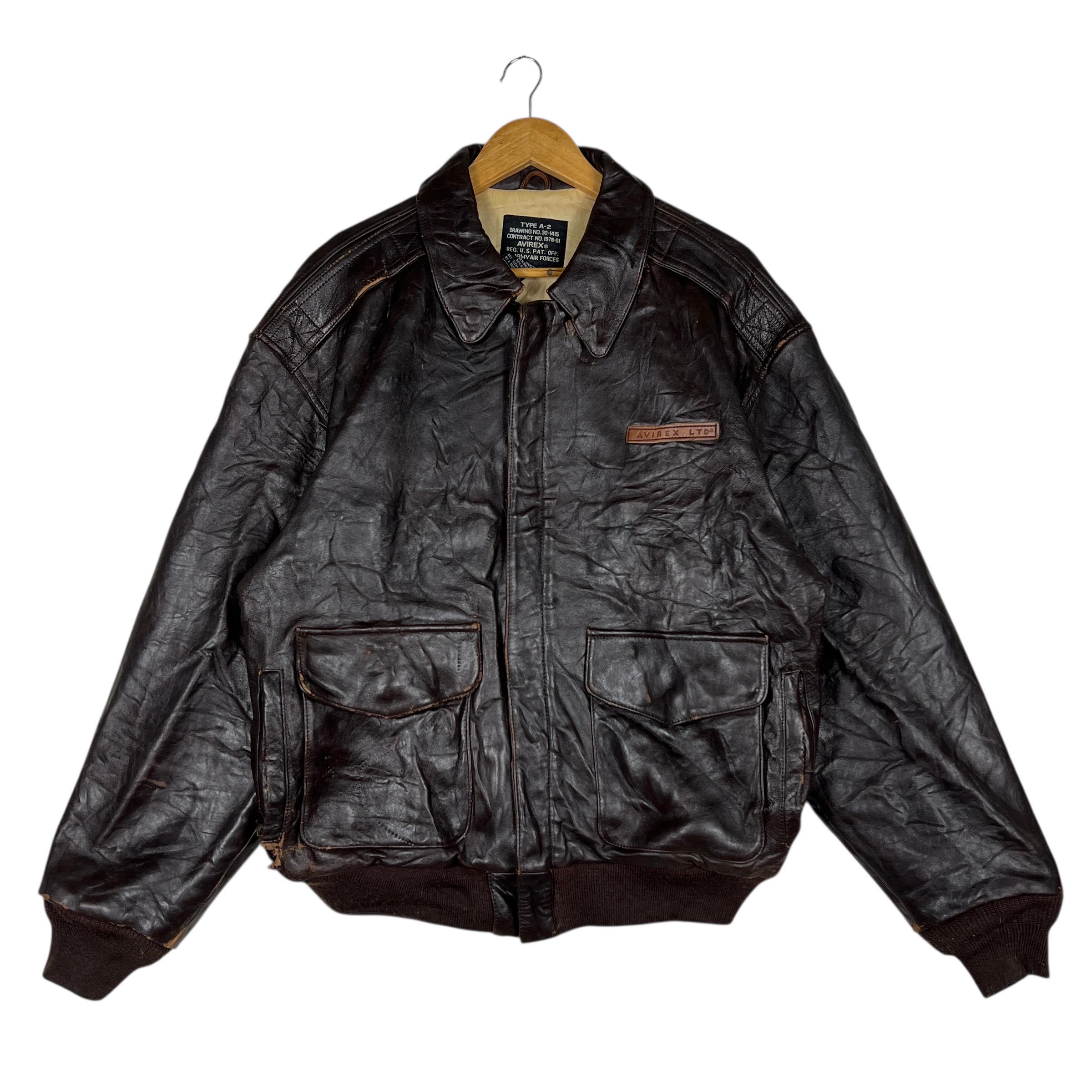 Rare Vintage Avirex Type A-2 Leather Jacket - Size M - Etsy