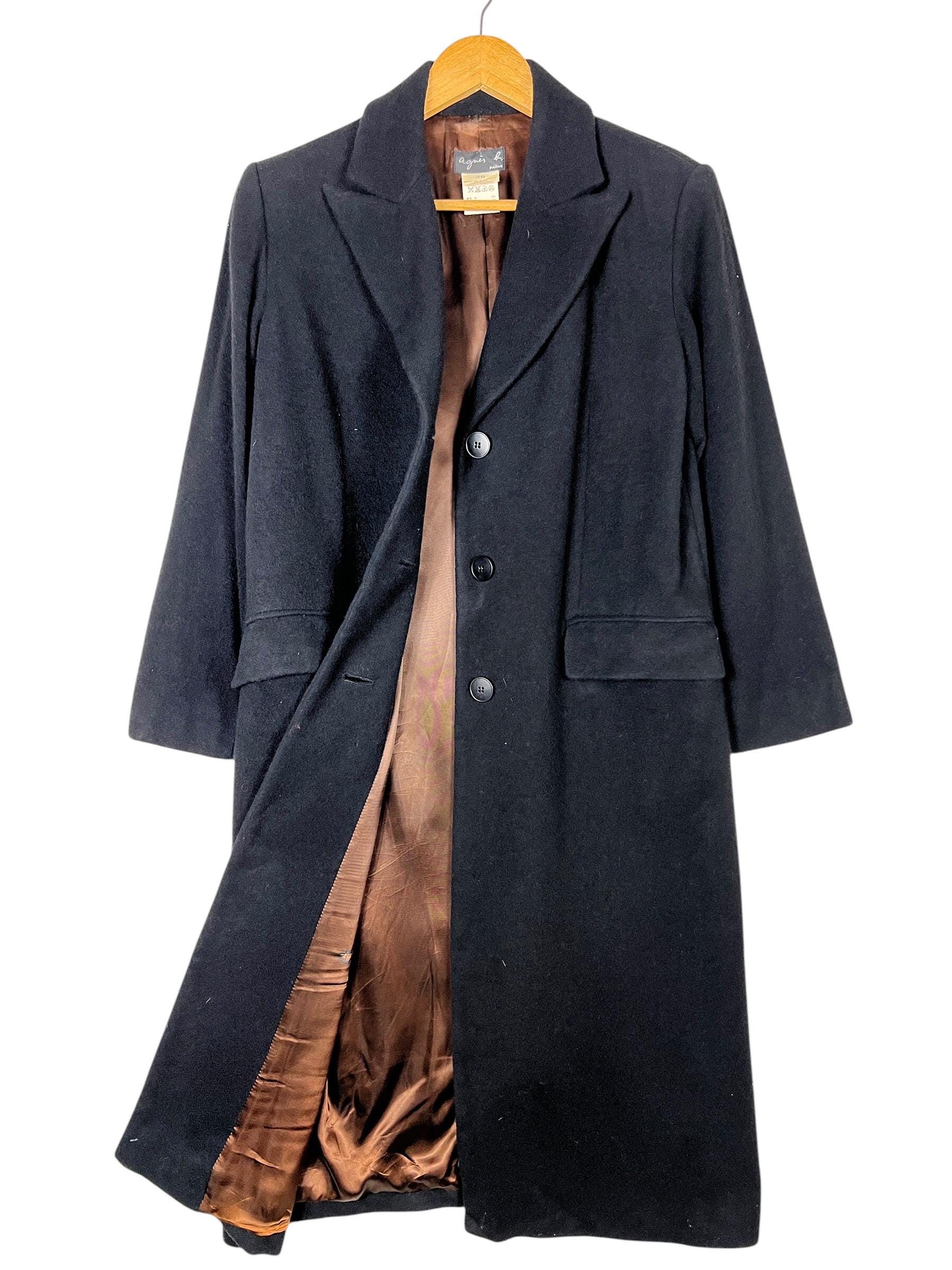 Vintage Agnes B Wool Overcoat Agnes B Coat Made in Slovakia