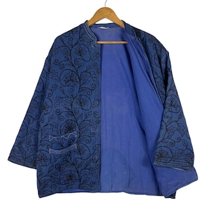 Pick!! Rare 60s Vintage Le De Lei Indigo Sashiko Jacket Japanese Handmade