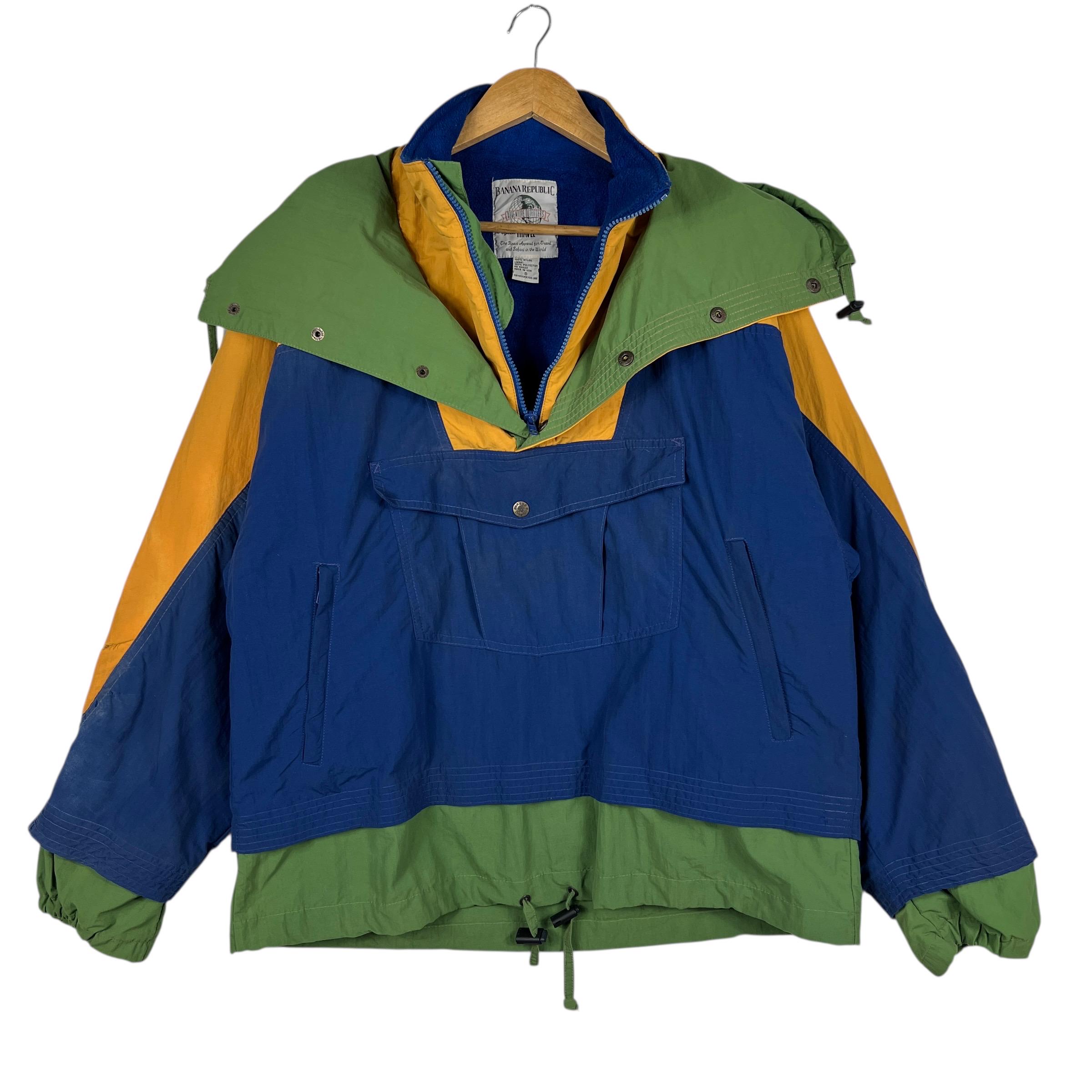90s Vintage Banana Republic Travel Anorak Insulate Jacket Made in