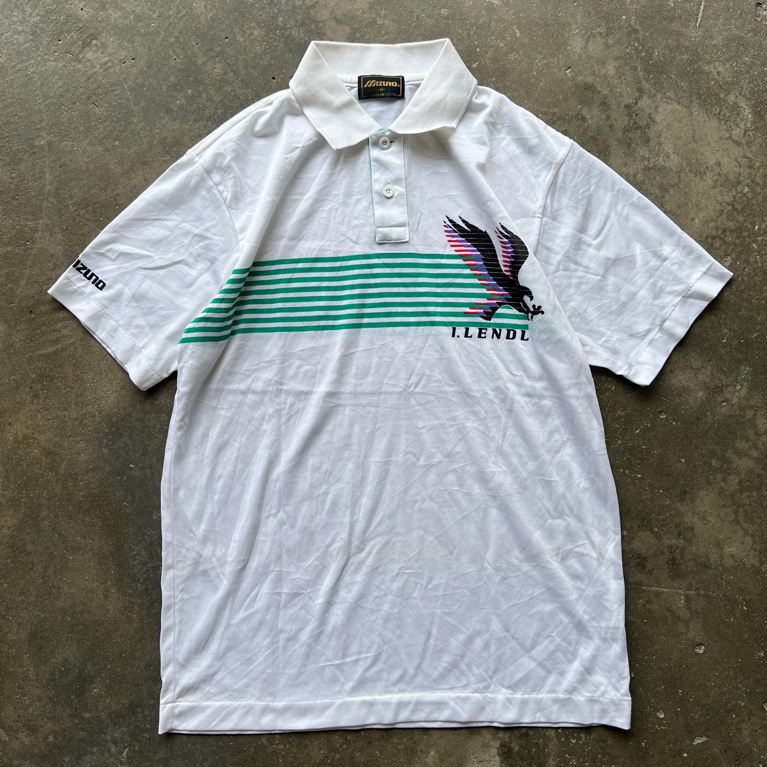 80年代ヴィンテージ ミズノ イワン・レンドル ポロシャツ：刺繍ロゴ