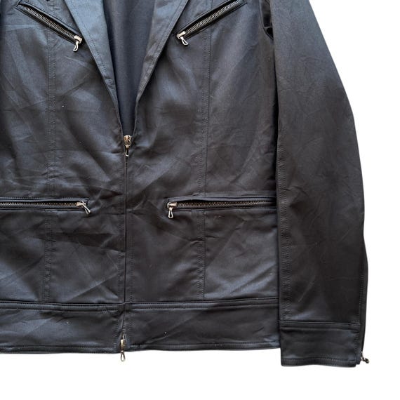 Pick" Japanese Avant Garde ' Shellac ' Multi Zipp… - image 5