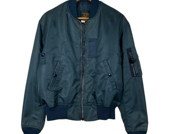 Vintage US Air Force MA-1 Bomber Jacket, Cooper Mfg, Size L