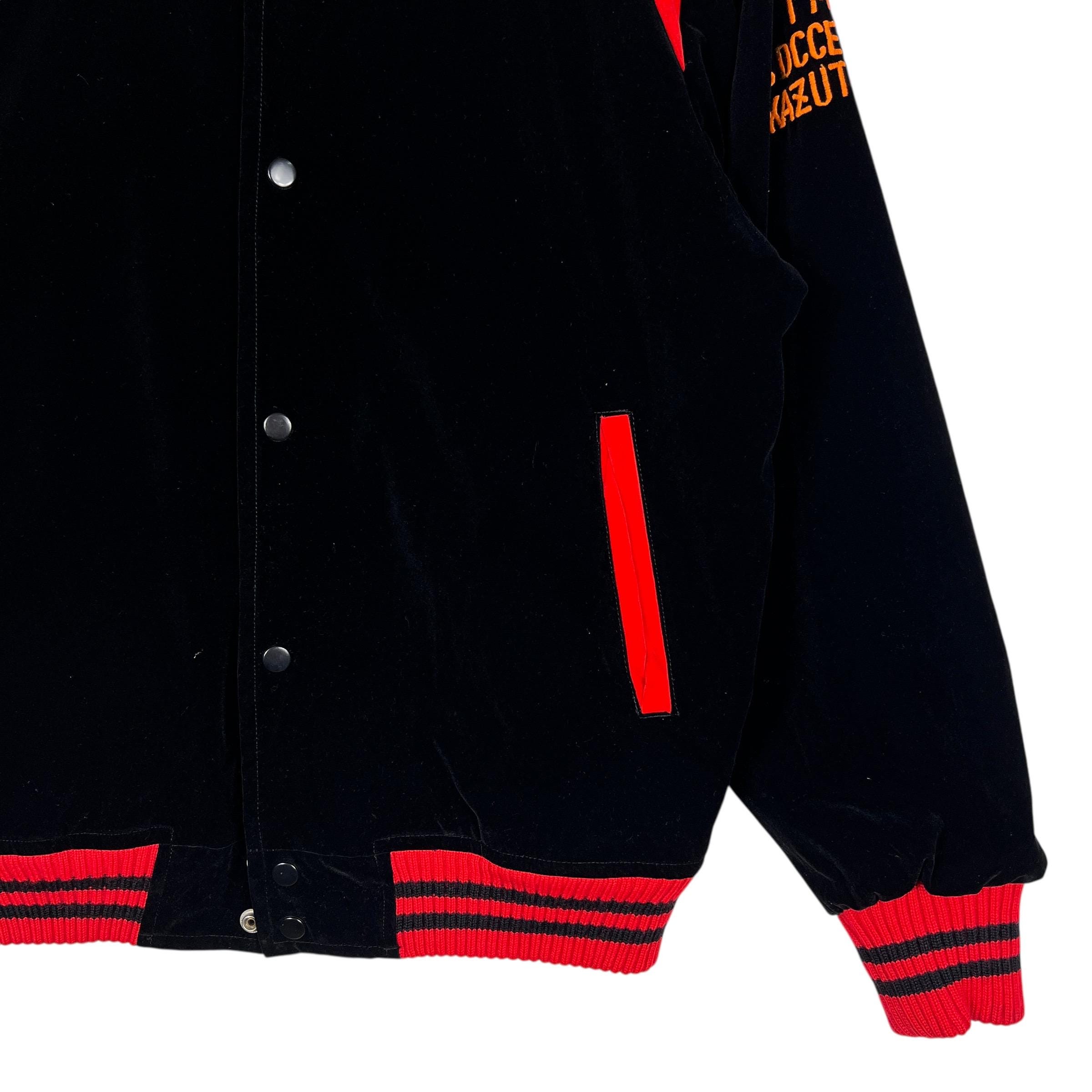 80s Vintage Mizuno Worldwin Velvet Stadium Bomber Jacket Size L