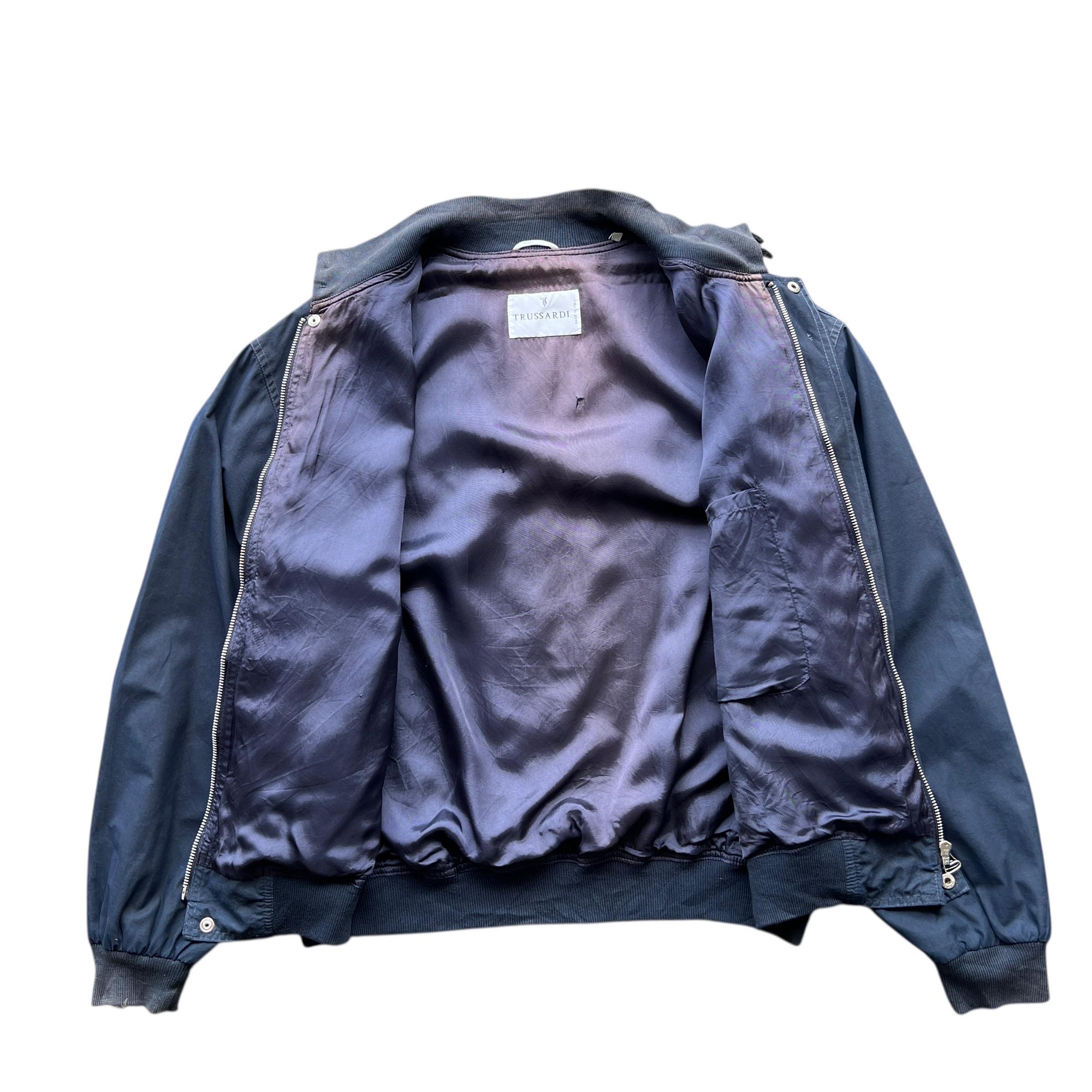 Vintage Trussardi Rowing Gold Medal 2 G Bomber Jacket Made in 