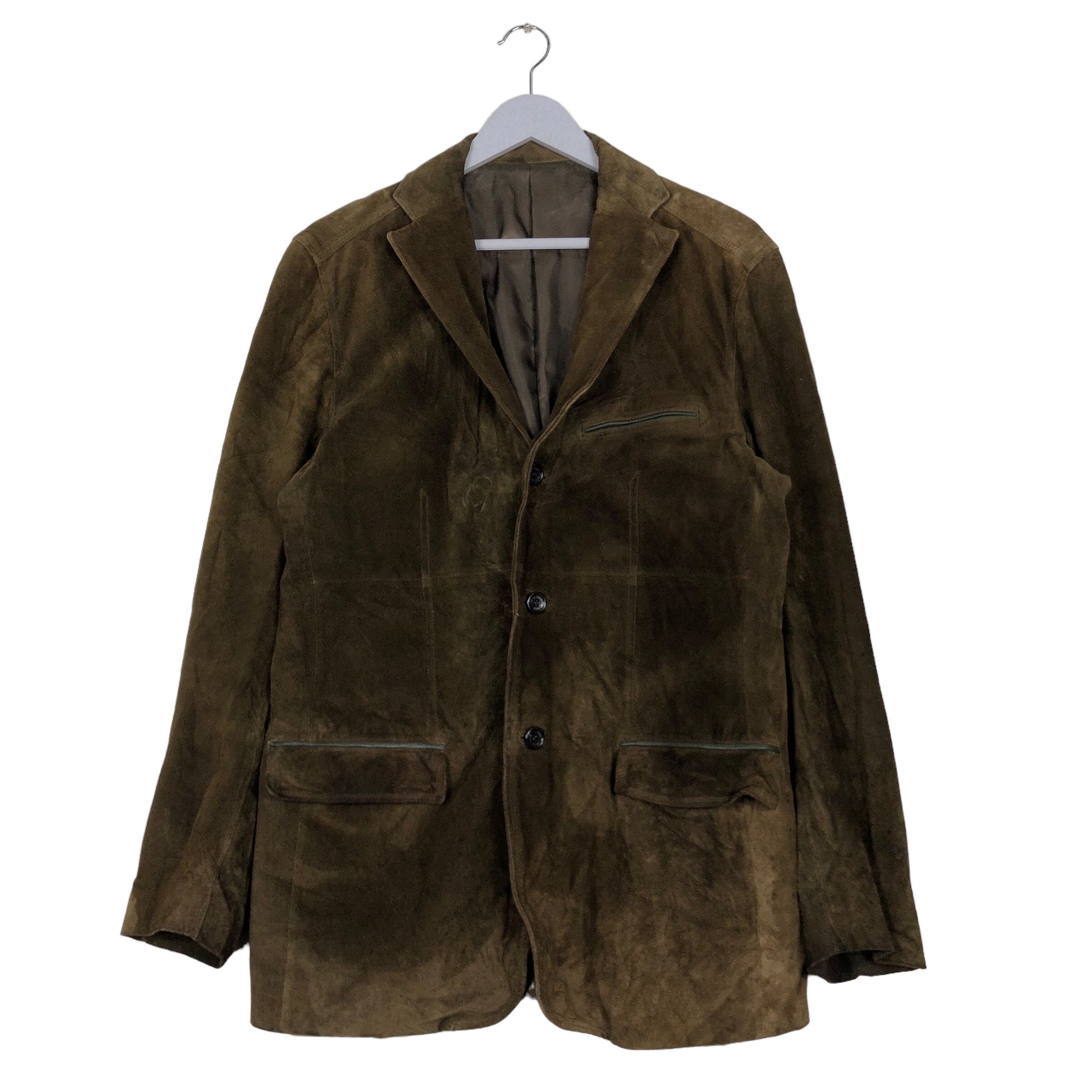 送料無料 内祝い Mode Du Ca Comme Vintage Men Lazer Suit Leather Cowhide ジャケット・アウター