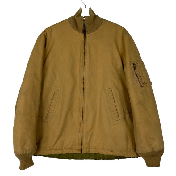ジャケット・アウター 70s SPIEWAK golden fleece flight jacket Vintage Spiewak Golden Fleece Bomber N-1 Jacket Made in Usa - Size