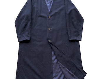 Vintage 90s Comme Des Garcons Homme Wool Long Coat - Size Medium