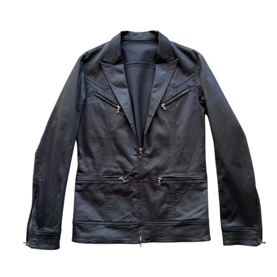 Pick" Japanese Avant Garde ' Shellac ' Multi Zipp… - image 7