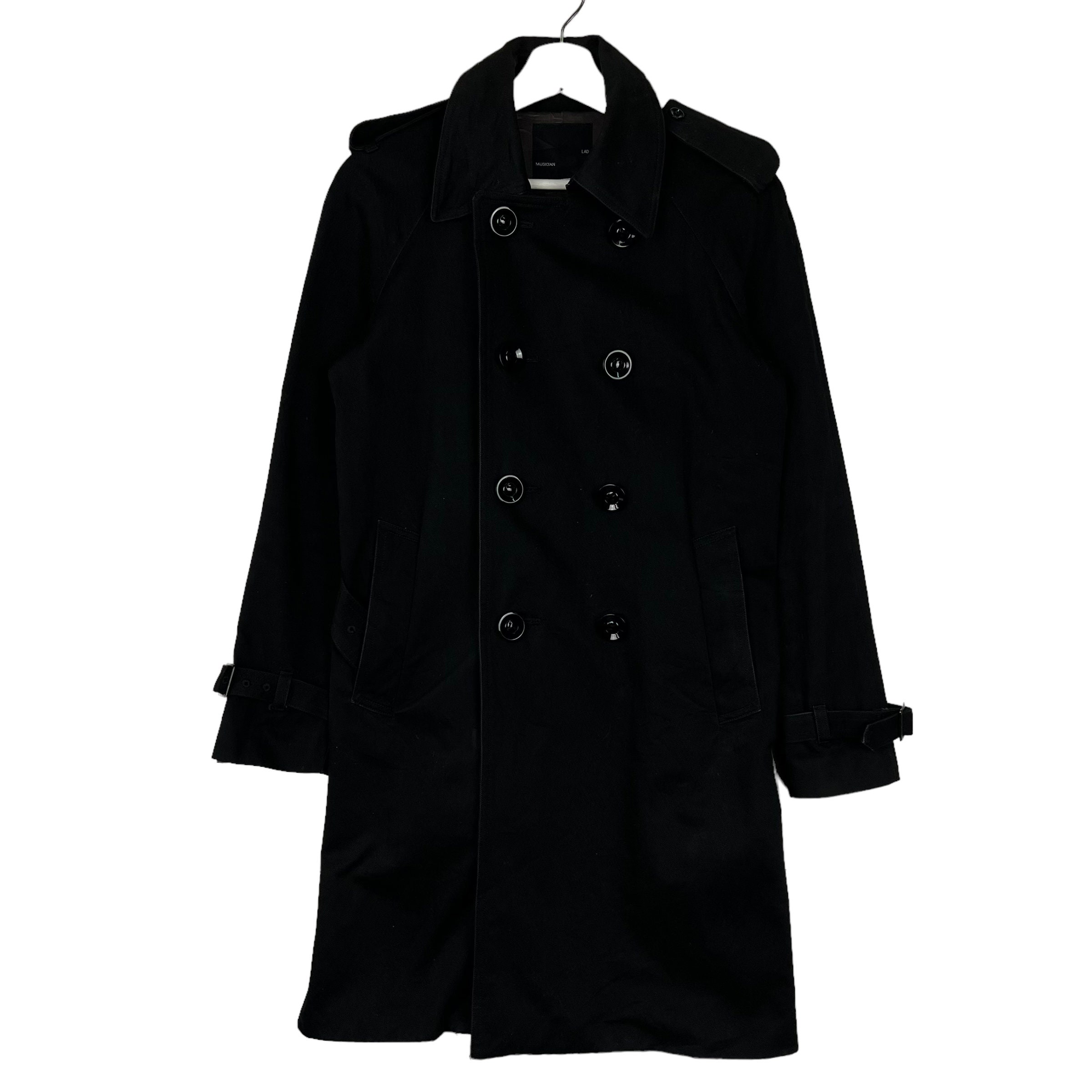 Vintage Lad Musician Double Breast Khakis Trench Coat Made in