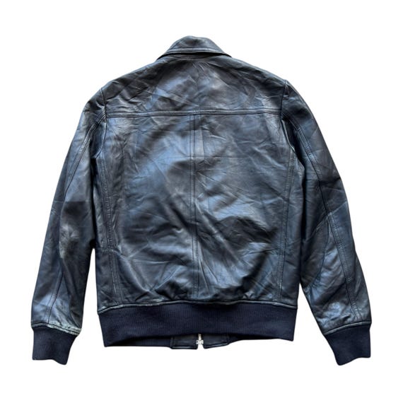 Hysteric Glamour Sheepskin Leather Moto Racer Flight Jacket Made
