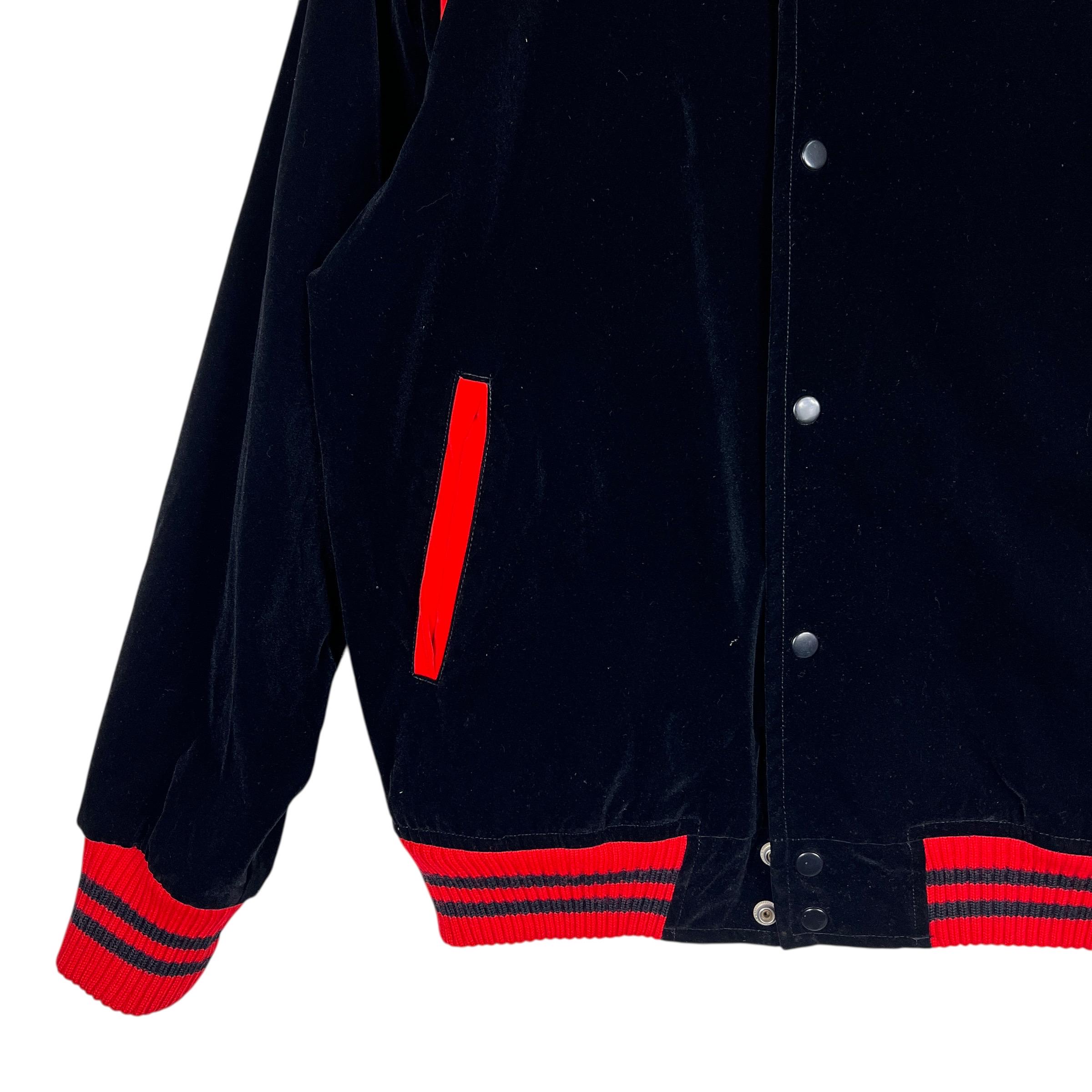 80s Vintage Mizuno Worldwin Velvet Stadium Bomber Jacket Size L 