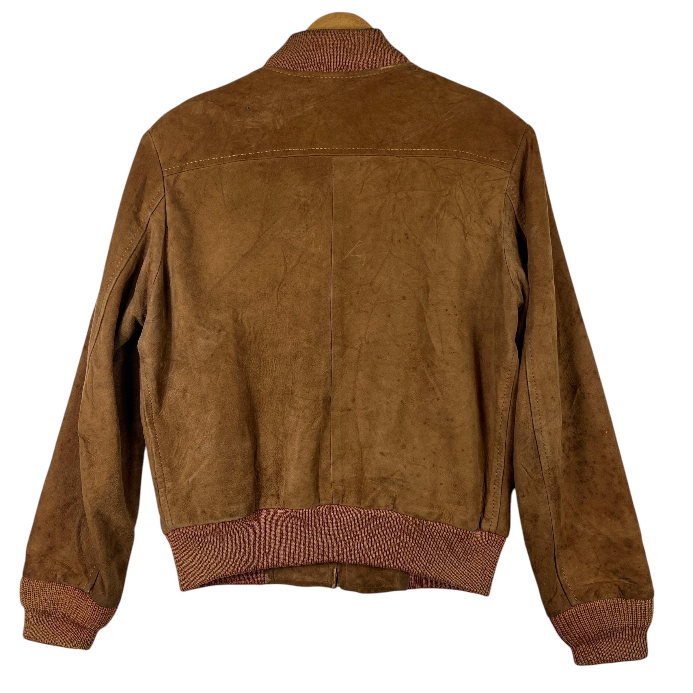 Vintage Suede Leather Racer Jacket: 50s Moto Style, Scovill Zipper