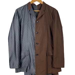 Vintage AD1999 Comme Des Garcons Homme Zweischichtige Jacke / Comme Des Garcons Homme Plus Jacke Made In Japan Größe M